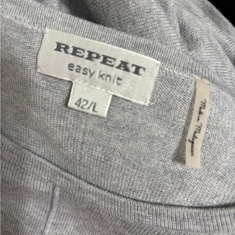 REPEAT Easy Knit Light Gray Sweater